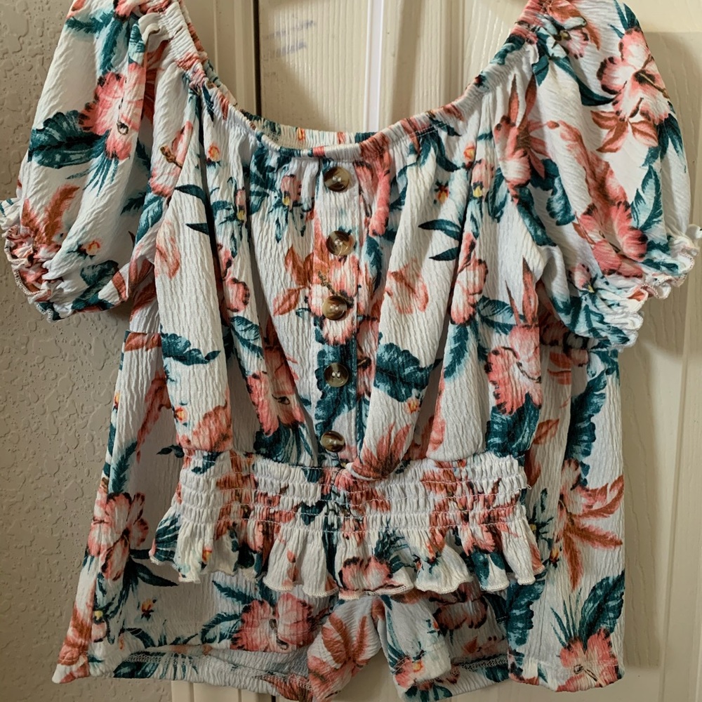 Kids 7/8 Crop top and short set